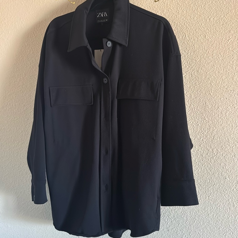 Zara Black Shacket